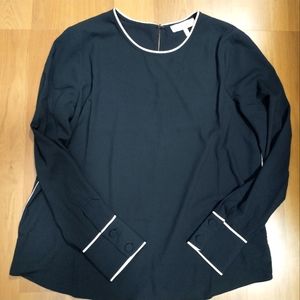 Lark & Ro Navy Blouse